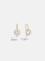 Fallon 14K Gold Bezel Earrings - 10MM Stone