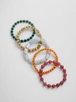 Darcy Beaded Bracelet Set - Vibrant Multi — изображение 3