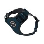 Premium Comfort Herringbone Harness | Non Restrictive - Midnight Blue